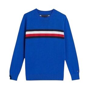 NWT Tommy Hilfiger Boys Crewneck Sweater Classic Preppy All Season‎ 100% Cotton
